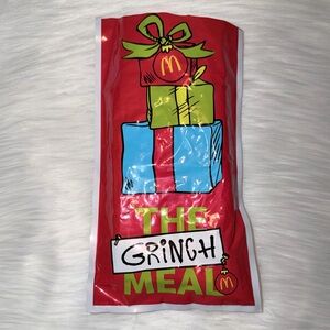 New McDonald's Grinch Meal Socks (Red)